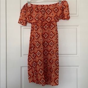 Clemson Game Day Strapless Dress